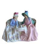 ROYAL DOULTON PORCELAIN DIORAMA ' AFTERNOON TEA ' MODEL HN1747
