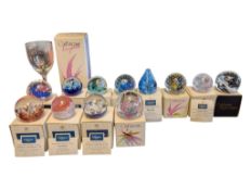 COLLECTION OF LATE 20TH CENTURY CAITHNESS PAPERWEIGHTS