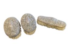THREE 19TH CENTURY VICTORIAN HAIR / CLOTHES BRUSHES