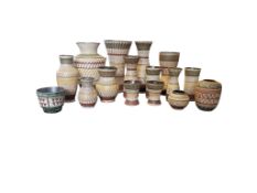 COLLECTION OF LATE 20TH CENTURY WEST GERMAN DEE CEE POTTERY