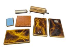 COLLECTION OF EARLY 20TH CENTURY VINTAGE CIGARETTE ROLLING MACHINES & CASES