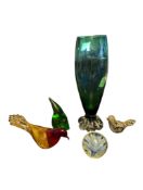 COLLECTION OF LATE 20TH CENTURY STUDIO GLASS PAPERWEIGHTS