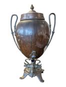 19TH CENTURY VICTORIAN COPPER & BRASS TEA URN / SAMOVAR