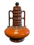 LATE 20TH CENTURY WEST GERMAN CERAMIC LAMP BASE