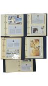 THE WESTMINSTER COLLECTION - FIVE ALBUMS OF COMMEMORATIVE BRITISH COIN FIRST DAY PACKS