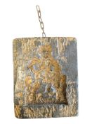 MID CENTURY WEST GERMAN DECORATIVE WAX RELIEF PLAQUE