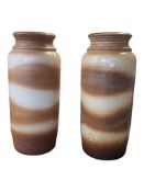 BAY - WEST GERMAN - TWO VINTAGE CERAMIC VASES