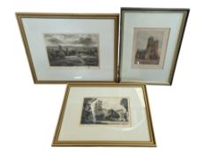 COLLECTION OF THREE EARLY 20TH CENTURY SIGNED ETCHINGS
