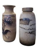 SCHEURICH - WEST GERMAN - TWO VINTAGE MID CENTURY VASES