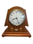 FRENCH EARLY 20TH CENTURY INLAID ART NOUVEAU STYLE MANTEL CLOCK