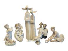 LLADRO & NAO - COLLECTION OF LATE 20TH CENTURY PORCELAIN FIGURES