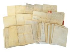 A COLLECTION OF 19TH / 20TH CENTURY LEGAL DOCUMENTS INCL MORTGAGE, LEASE, ASSIGNMENT ETC.