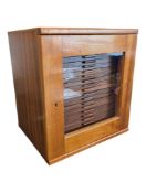 NATURAL INTEREST - MID CENTURY TEAK SPECIMEN CABINET