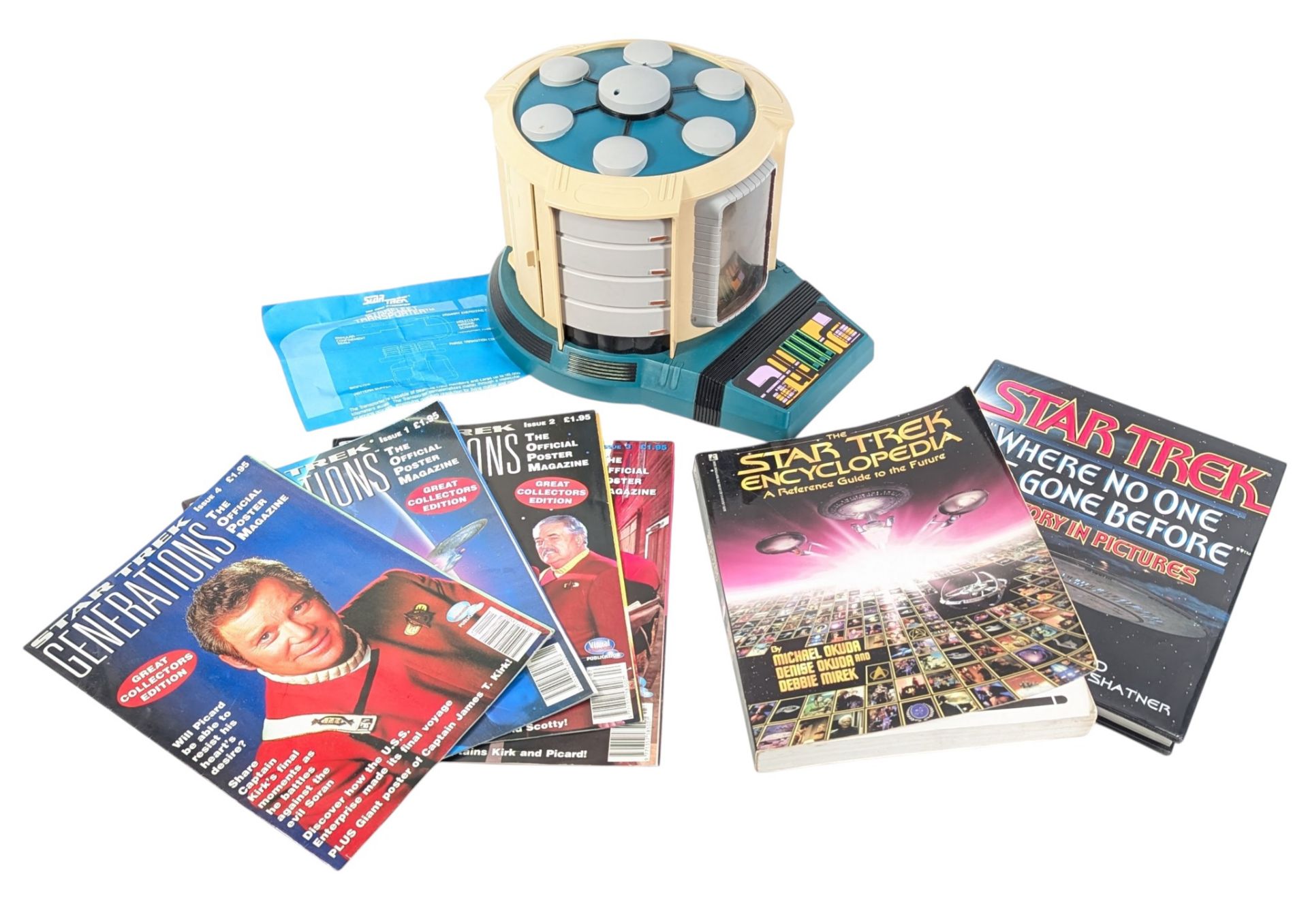 STAR TREK - VINTAGE 1990s BAN DAI TRANSPORTER AND BOOKS - Image 7 of 7