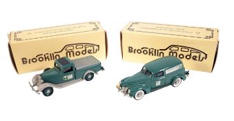 DIECAST- x2 BOXED BROOKLIN MODELS CAST METAL CARS