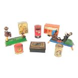 COLLECTION OF VINTAGE NOVELTY MONEY BOXES