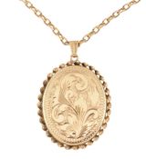 HALLMARKED 9CT GOLD LOCKET PENDANT NECKLACE