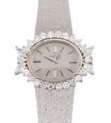 ALBEX SWISS 18CT WHITE GOLD & DIAMOND WRISTWATCH
