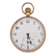 1920S SWISS HALLMARKED 9CT GOLD OPEN FACE POCKET WATCH