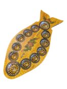 20TH CENTURY VINTAGE INDONESIAN CONGKAK MANCALA FISH SHAPED GAME BOARD