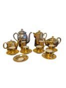 ROYAL WORCESTER - VINTAGE PORCELAIN GILT TEA SERVICE