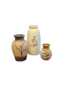 SCHEURICH / BAY - WEST GERMAN POTTERY - THREE VINTAGE CERAMIC VASES