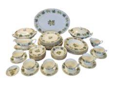 ROYAL WORCESTER - LATE 20TH CENTURY BONE CHINA WORCESTER HOP MATHON DINNER SERVICE