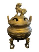1920S CHINESE BRASS LIDDED CENSOR