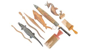 LARGE COLLECTION OF EARLY 20TH CENTURY HAND CARVED ANIMALS