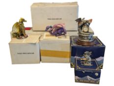 DANBURY MINT & TUDOR MINT - COLLECTION OF LATE 20TH CENTURY DRAGON FIGURES