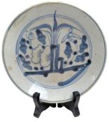19TH CENTURY CHINESE BLUE & WHITE TEK SING CARGO PORCELAIN PLATE 泰兴号 青花碟