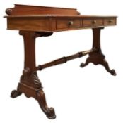 T & G SEDDON, NEW BOND STREET, LONDON - 19TH CENTURY MAHOGANY WRITING TABLE DESK
