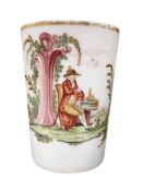 19TH CENTURY OPAQUE GLASS BEAKER