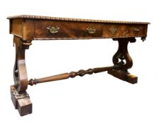 REGENCY 19TH CENTURY ROSEWOOD WRITING TABLE DESK