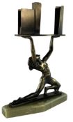 ART DECO NUDE LADY CIGARETTE HOLDER IN THE MANNER OF LORENZL