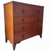 REGENCY EARLY 19TH CENTURY SATINWOOD SECRETAIRE BUREAU CHEST