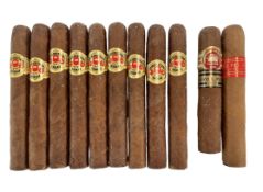 ELEVEN ASSORTED HAVAN CUBAN VINTAGE CIGARS, TO INCLUDE DIPLOMATICOS, UPMANN & MORE