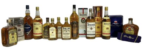 11 OLD & BLENDED SCOTCH WHISKY BOTTLES, & WELSH & CANADIAN WHISKY