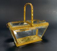 MAISON ALPHONSE GIROUX, PARIS - FRENCH 19TH CENTURY GLASS JEWELLERY CASKET