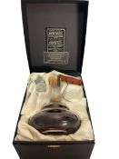 TOMATIN CENTENARY 30 YEAR OLD WHISKY BOTTLE IN HAND ETCHED DECANTER AND BOX