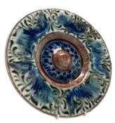 CHARLES PASSENGER FOR WILLIAM DE MORGAN - ARTS & CRAFTS POTTERY PLATE