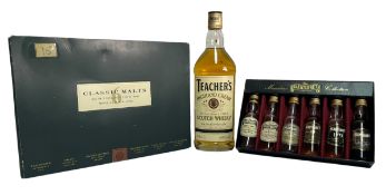ASSORTMENT OF WHISKY BOTTLES, TO INCLUDE 6 SCOTCH FINEST MALT MINIATURES