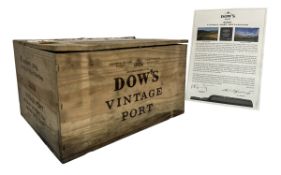CASED SET OF SIX 2000 DOW'S VINTAGE PORT BOTTLES