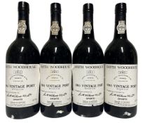FOUR BOTTLES OF SMITH WOODHOUSE 1985 VINTAGE PORT, BOTTLED 1987