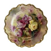 REGINALD H AUSTIN X ROYAL WORCESTER - HAND PAINTED PORCELAIN CABINET PLATE