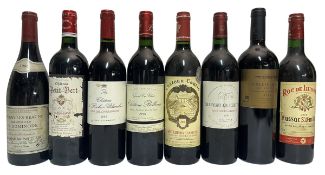 EIGHT FRENCH ST. EMILION GRAND CRU & SPANISH RIOJA WINE BOTTLES