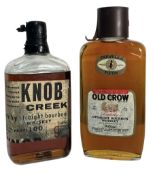TWO BOTTLES OF KENTUCKY STRAIGHT BOURBON, TO INCLUDE KNOB CREEK & OLD CROW