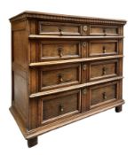 JACOBEAN COMMONWEALTH 17TH CENTURY OAK CHEST OF DRAWERS