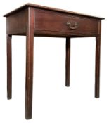 GEORGE III EARLY 19TH CENTURY MAHOGANY WRITING TABLE DESK