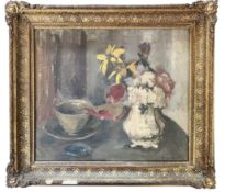 HELEN LESSORE (1907-1994) - 1948 OIL ON CANVAS STILL LIFE BLOOMSBURY SCHOOL PAINTING